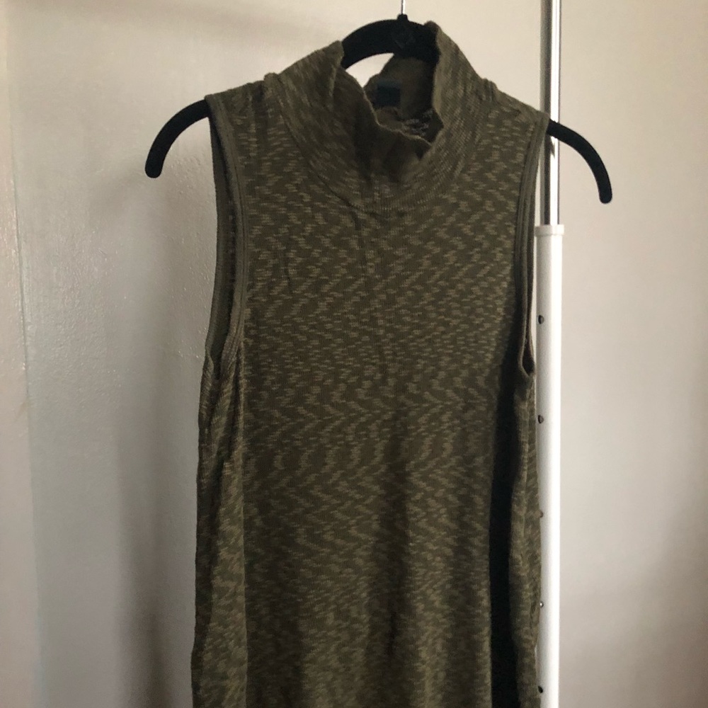 Anthropologie cowl-neck sleeveless tunic